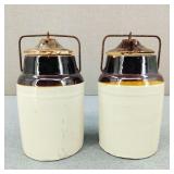 Antique Weir Stoneware Crock Canning Jars