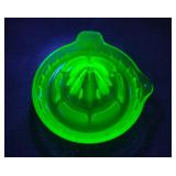 VTG Depression Uranium Glass Juicer/Citrus Reamer