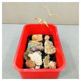 Selenite Crystal, Black Tumbled/Polished Stones +