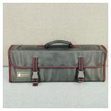 Messermeister Black Leather Roll Knife Case