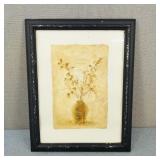 VTG-Framed Cheri Blum Ikebana Pink Blossoms Print