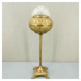 Antique Victorian Banquet Brass Oil Lamp