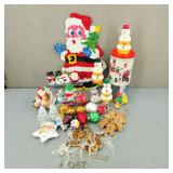VTG Christmas Decor Lot-Ornaments/Candles-Plus
