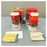 Budweiser-25th Anniversary & 2013 Holiday Steins