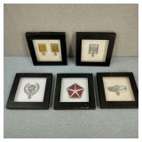VTG Framed Vehicle Hood Ornaments/Emblems