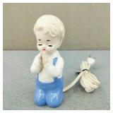 VTG IW Rice & Co Ceramic Praying Boy Night Light