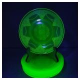 6-VTG Federal Uranium Glass Dessert Plates