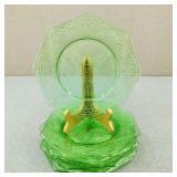 VTG L.E. Smith Romanesque Depression Glass Plates