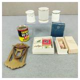 Antique Brass Door Knocker & Various Vintage Items