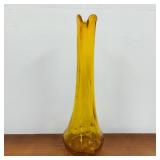 Vintage Kanawha Cadium Glass Swung Vase