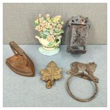 Antique Shefield Cast Iron Hand Iron & More!