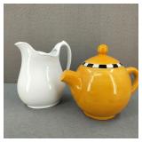 VTG-Mary Engelbreit 'Tea Time' Ceramic Cookie Jar+