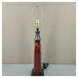 VTG-MCM Inspired Ceramic Drip Glaze Lamp Base