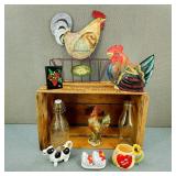 VTG-Charming Country Decor-Roosters & More