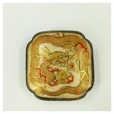 Antique Japanese Satsuma Brooch/Belt Buckle