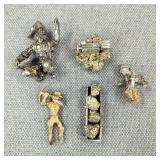 VTG-Cast Pewter Gold Prospector Mini Figurines