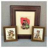 VTG-Framed Hummel Lithograph Art Prints & More