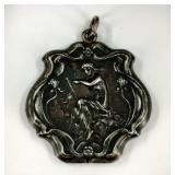 Antique Sterling Silver Art Nouveau Locket