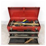 Craftsman 3-Drawer Red Steel Toolbox & Tools