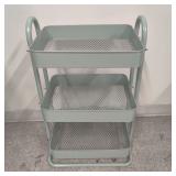3-Teir Mint Green Utility Cart