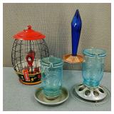 4-Wild Bird Feeders-Perky Pet Mason Jar Feeders +
