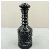 1970s-Black Glass Genie Bottle Jim Beam Decanter