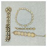 Antique 800 Silver Filigree Belt & Bracelets