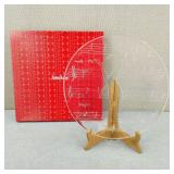 2004-Neiman Marcus Holiday Reindeer Glass Platter