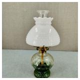 VTG-Conestoga 16" Oil Lamp w/ Milk Glass Shade