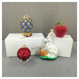 VTG-Christopher Radko H/P H/B Glass Ornament +