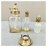 Antique/VTG-Decorative Glass Mini Oil Lamps +