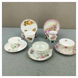 Vintage-Bone China Teacups and Saucers