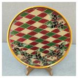 VTG-Robert M Weiss Reverse H/P Foil Art Glass Tray