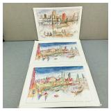 Signed Fine Art-Watercolor Prints-Portland, Or