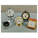 VTG-Desktop Clocks-Westclox, Argosy Quartz & More