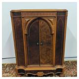 Antique Art Deco Radio Cabinet Only