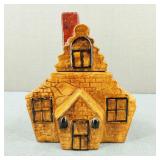 Vintage Ceramic Cottage Cabin Cookie Jar