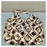 Handmade Crochet Granny Square Tote Bag