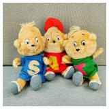 1983 Alvin & the Chipmunks Plush Dolls
