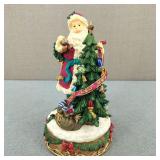 VTG-Fitz & Floyd? Here Comes Santa Music Box Fig