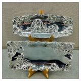 1994/98-Arthur Court Silver-Toned Decorative Trays