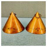 VTG-H/P Tole Art Conical Copper Lamp Pendants