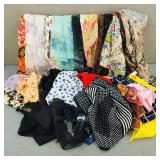 27 - Vintage Silk & Polyester Scarves