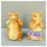 VTG-H/P Ceramic Mary Ann Baker Bear S&P Shakers