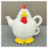 VTG-Bella Casa Ganz Cross-Eyed Chicken Teapot Set