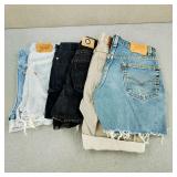 VTG-Y2K Ladies Denim Shorts-Levis/Old Navy +