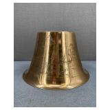 VTG-Solid Brass Asian Etched Motif Lamp Shade