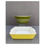 VTG-PYREX Milk Glass Ovenware/503 Fridge Dish