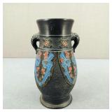 Antique-Japanese Art Deco Tokoname Ceramic Vase