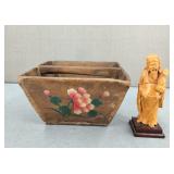 VTG-H/C Chinese Wood Buddha/Primitive Rice Bucket